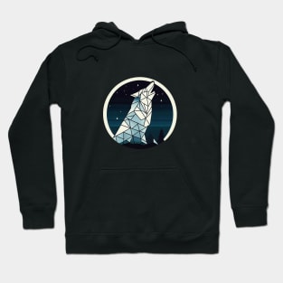 Geometric Wolf Hoodie